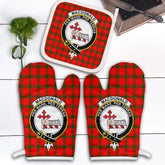 MacDonald Of Sleat Tartan Crest Oven Mitt And Pot Holder (2 Oven Mitts + 1 Pot Holder)